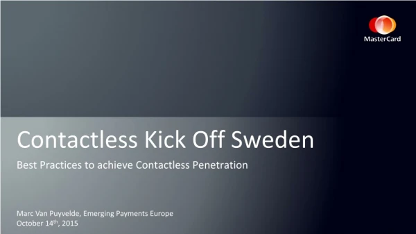 Contactless Kick Off Sweden