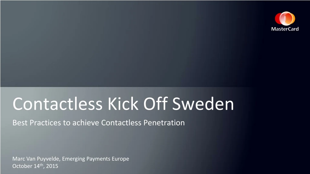 contactless kick off sweden