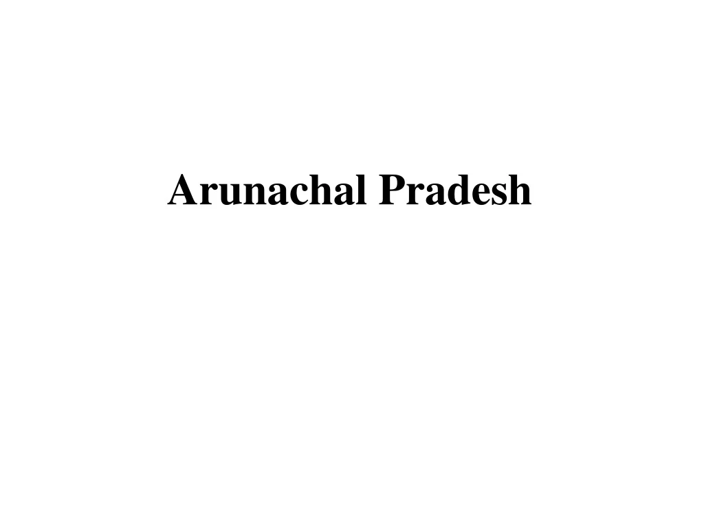 arunachal pradesh