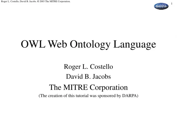 OWL Web Ontology Language