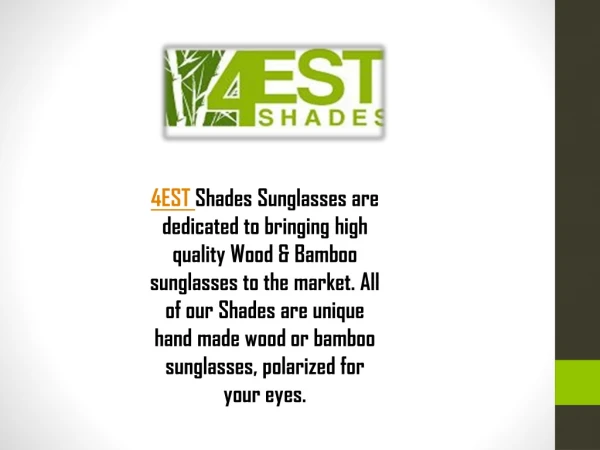 Top Quality Wooden Sunglasses