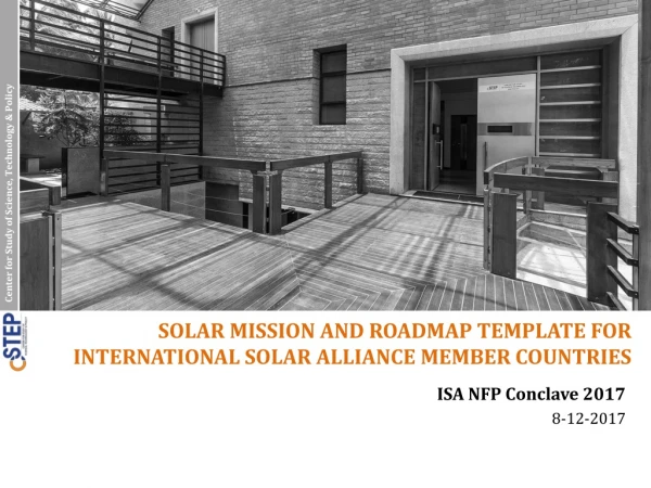 Solar Mission and Roadmap Template for International Solar Alliance member countries