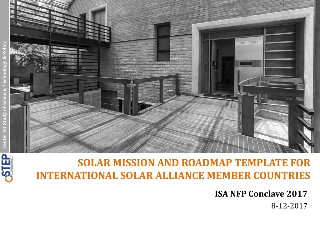 solar mission and roadmap template for international solar alliance member countries