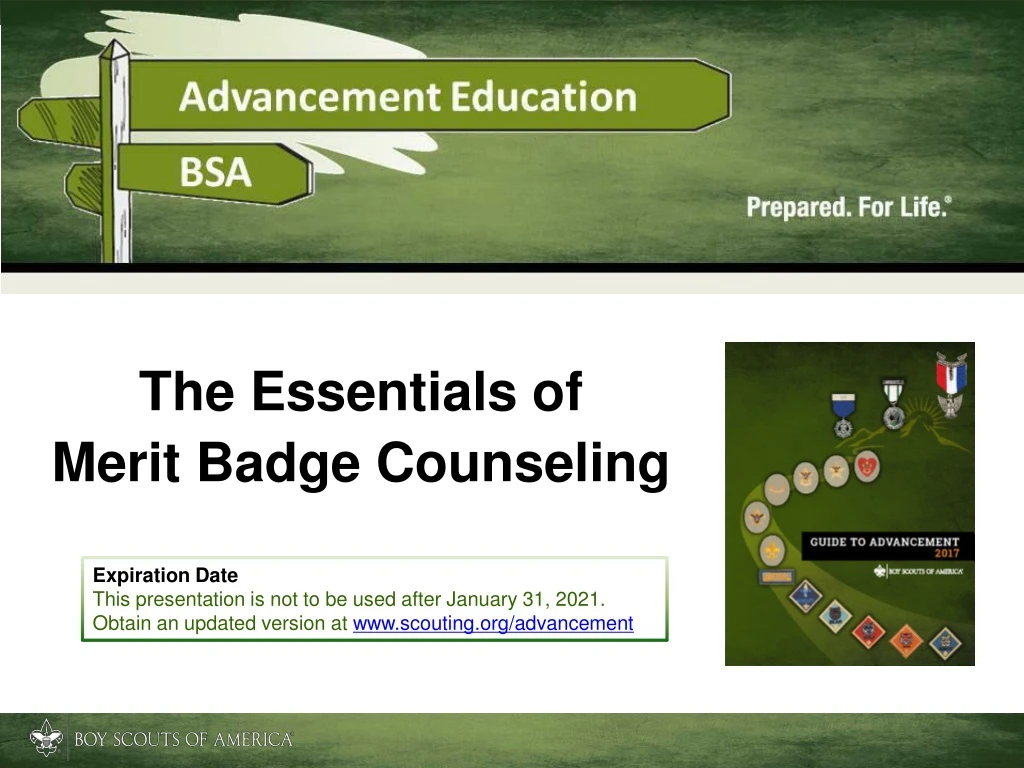 the essentials of merit badge counseling