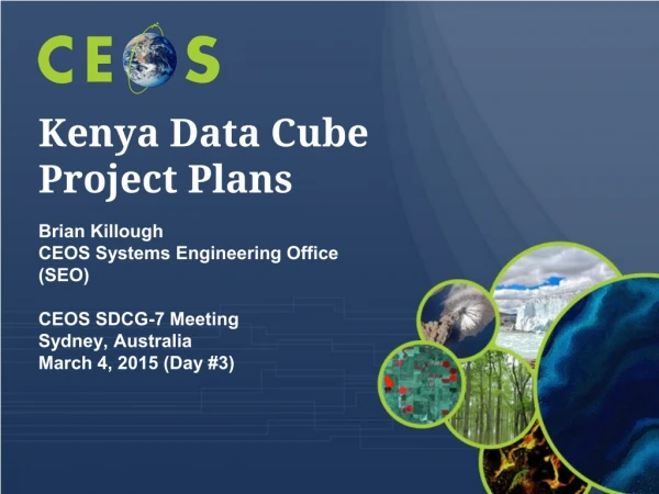 Kenya Data Cube Project Plans