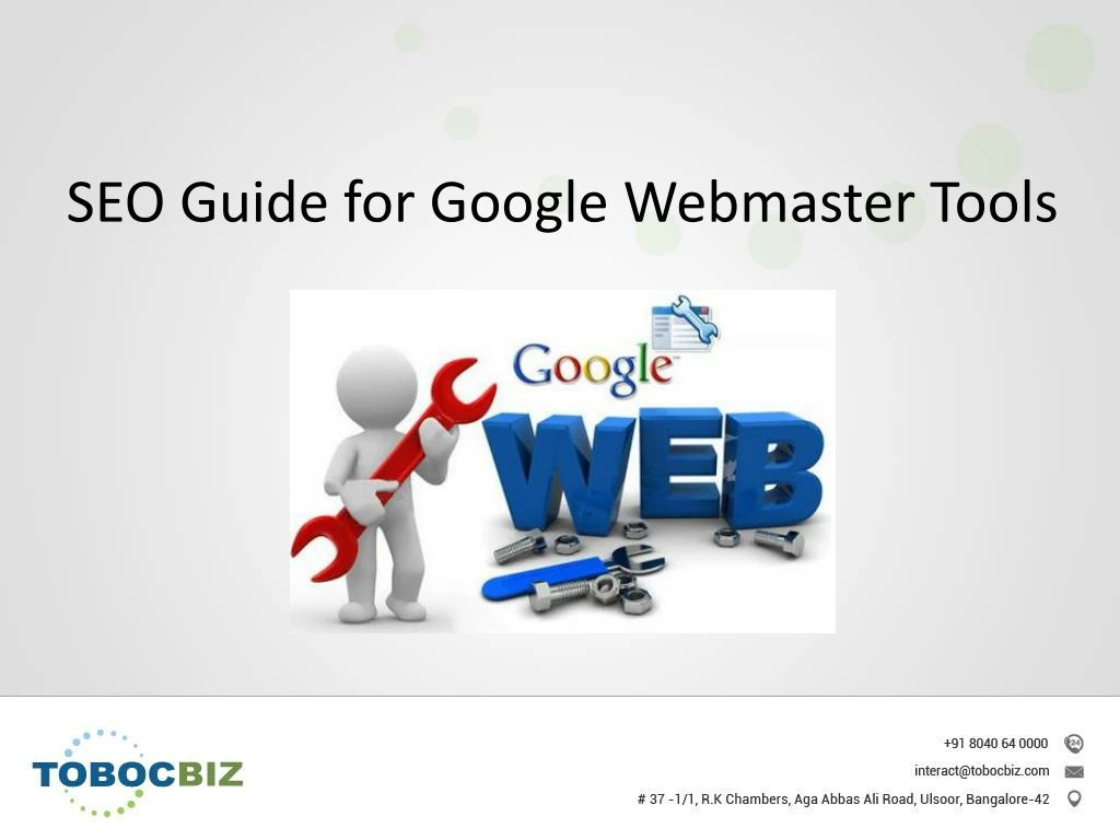 seo guide for google webmaster tools