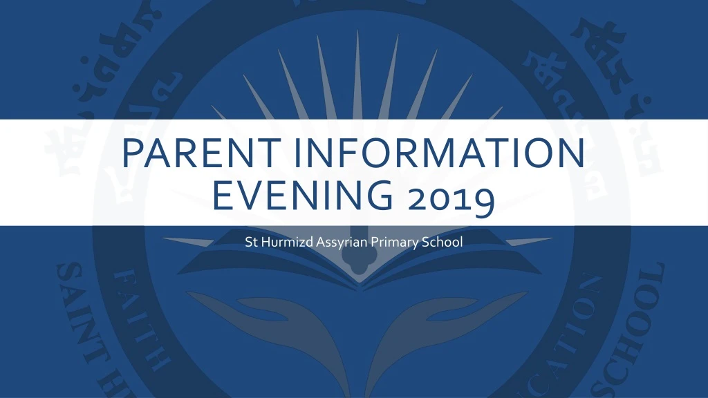 parent information evening 2019