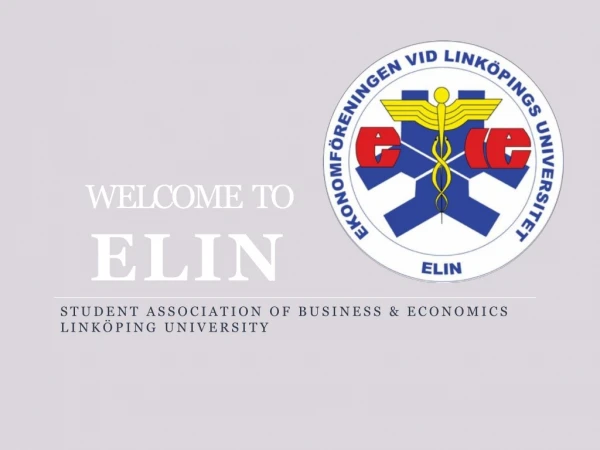 WELCOME TO ELIN