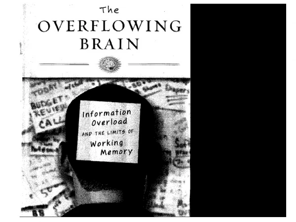 Goal of book To understand why our brains have limited capacity for processing information
