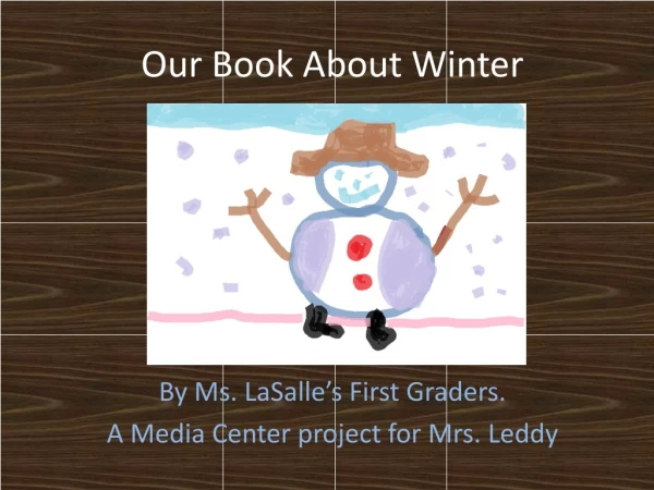 Our Book About Winter