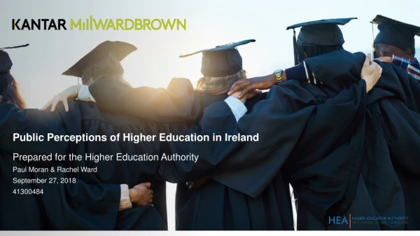 Public Perceptions of Higher Education in Ireland