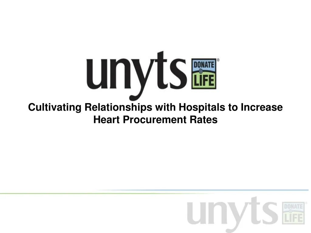 cultivating relationships with hospitals
