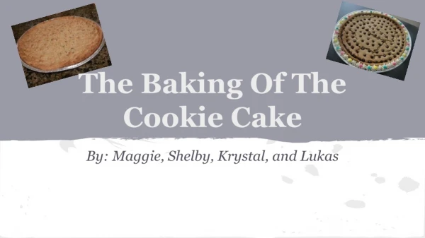 The Baking Of The Cookie Cake