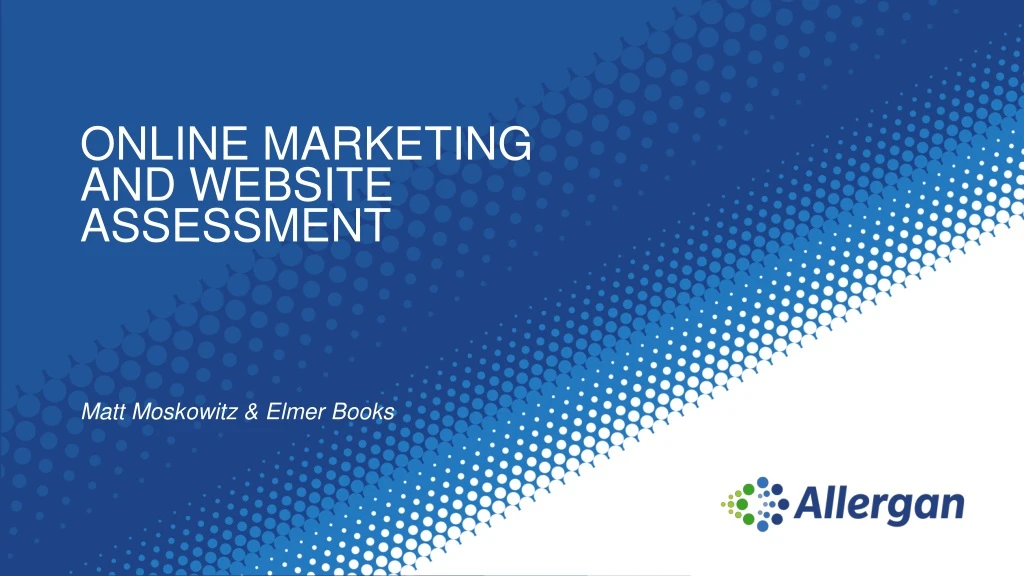 online marketing and website assessment