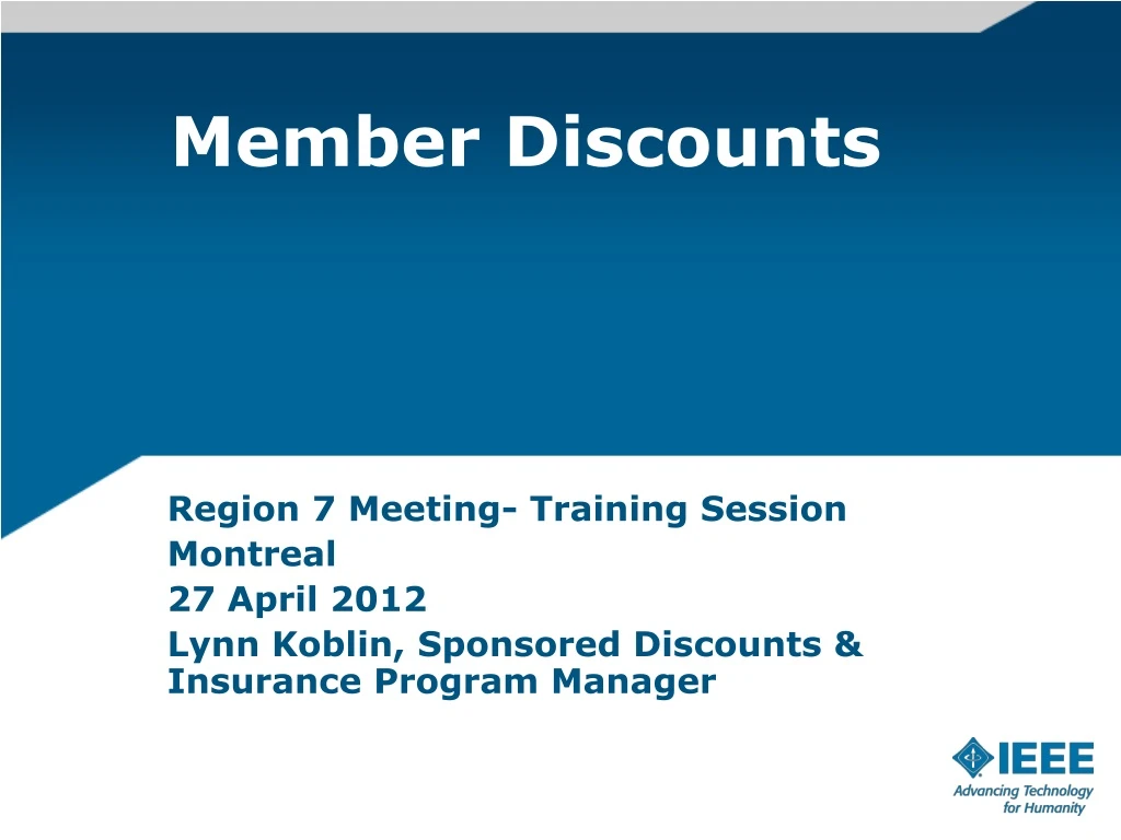 member discounts