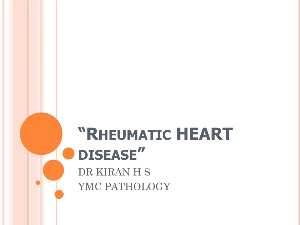 rheumatic heart disease powerpoint presentation