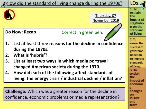 Do Now: Recap List at least three reasons for the decline in confidence during the 1970s.