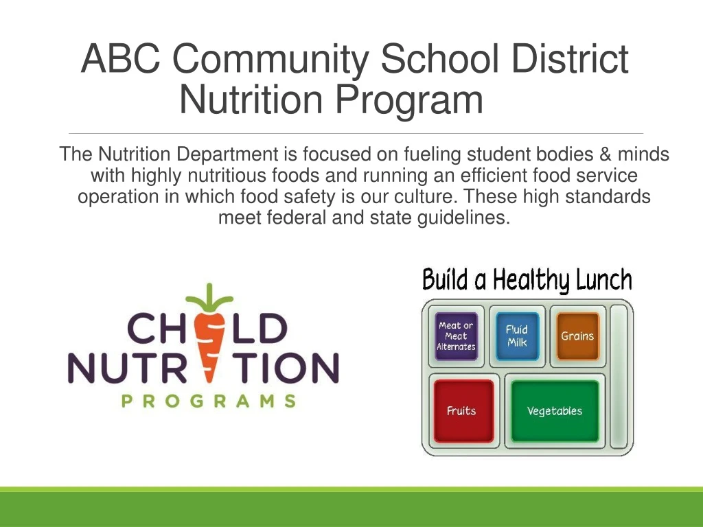 abc community school district nutrition program