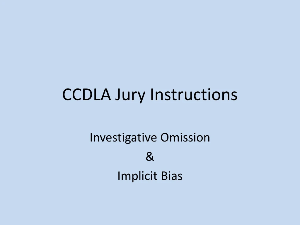 ccdla jury instructions