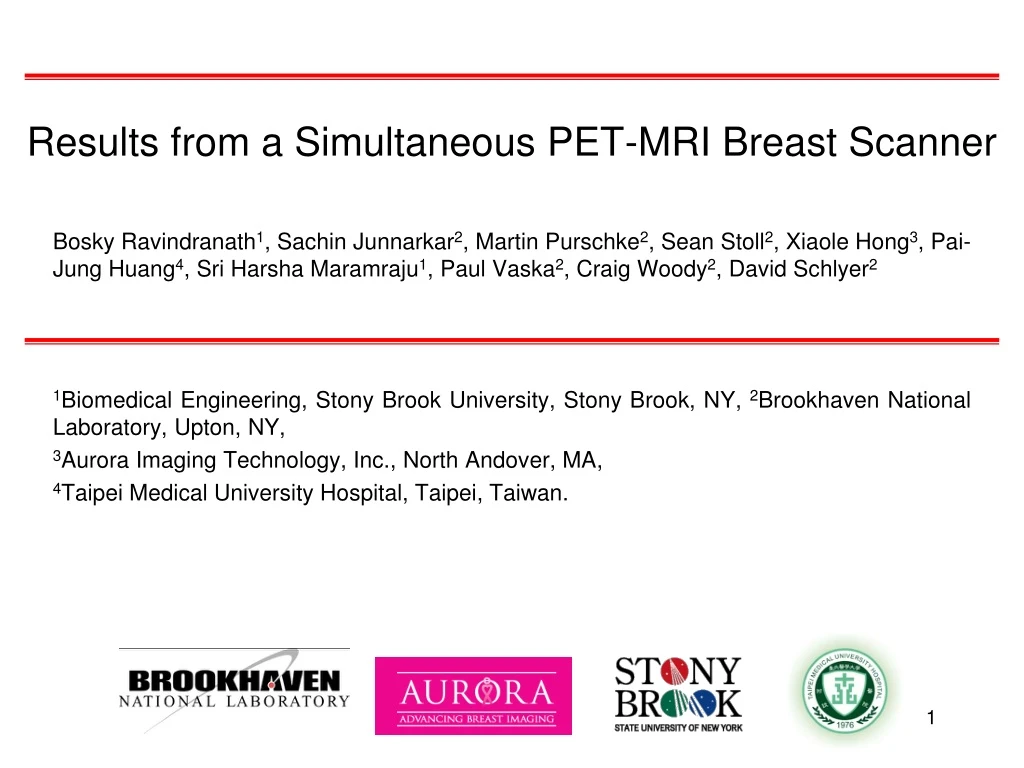 results from a simultaneous pet mri breast scanner