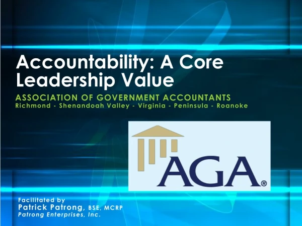 Accountability: A Core Leadership Value