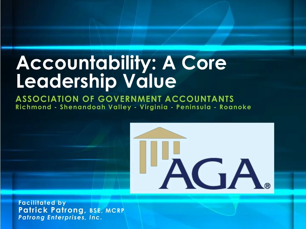 accountability a core leadership value