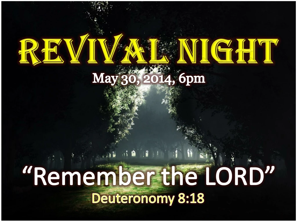 revival night