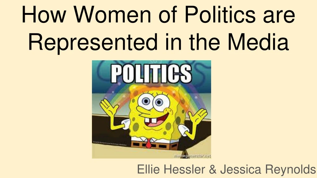 how women of politics are represented in the media