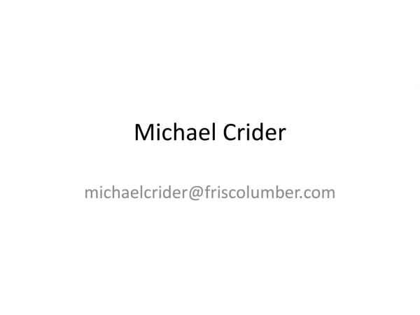 Michael Crider