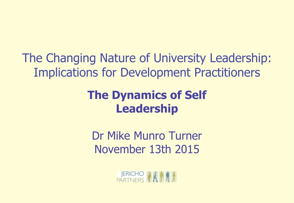 the changing nature of university leadership implications for development practitioners