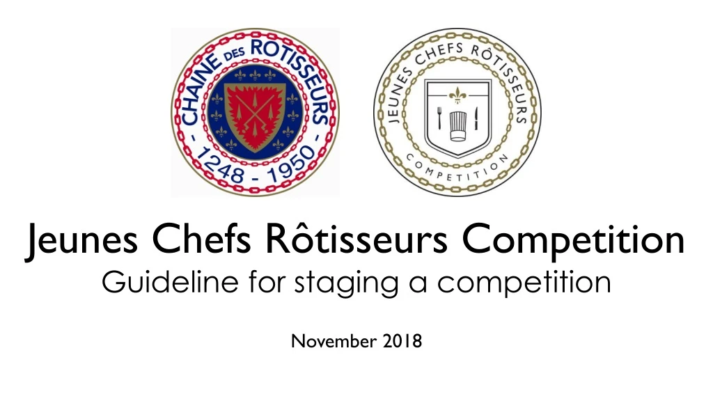 jeunes chefs r tisseurs competition guideline