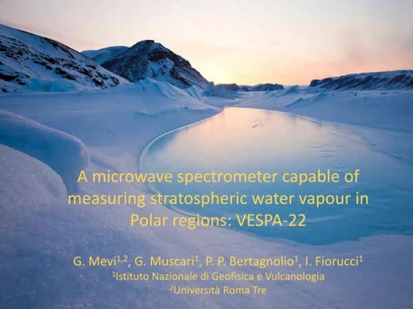 The importance of polar stratospheric water vapour