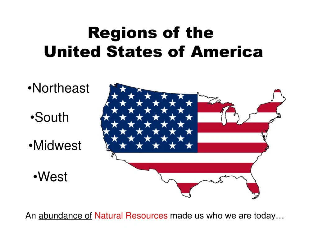 regions of the united states of america