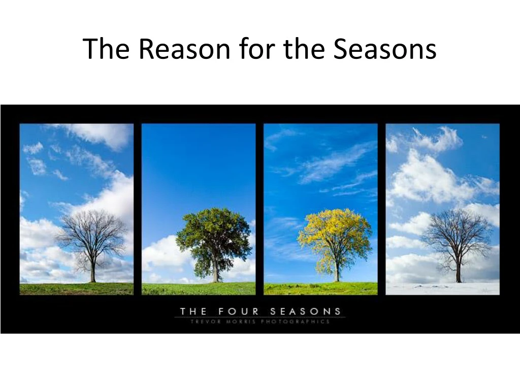 the reason for the seasons