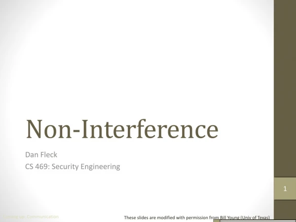 Non-Interference