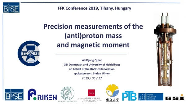 Precision measurements of the ( anti ) proton mass and magnetic moment