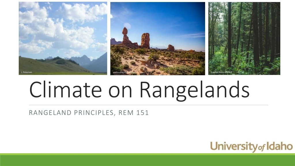 climate on rangelands