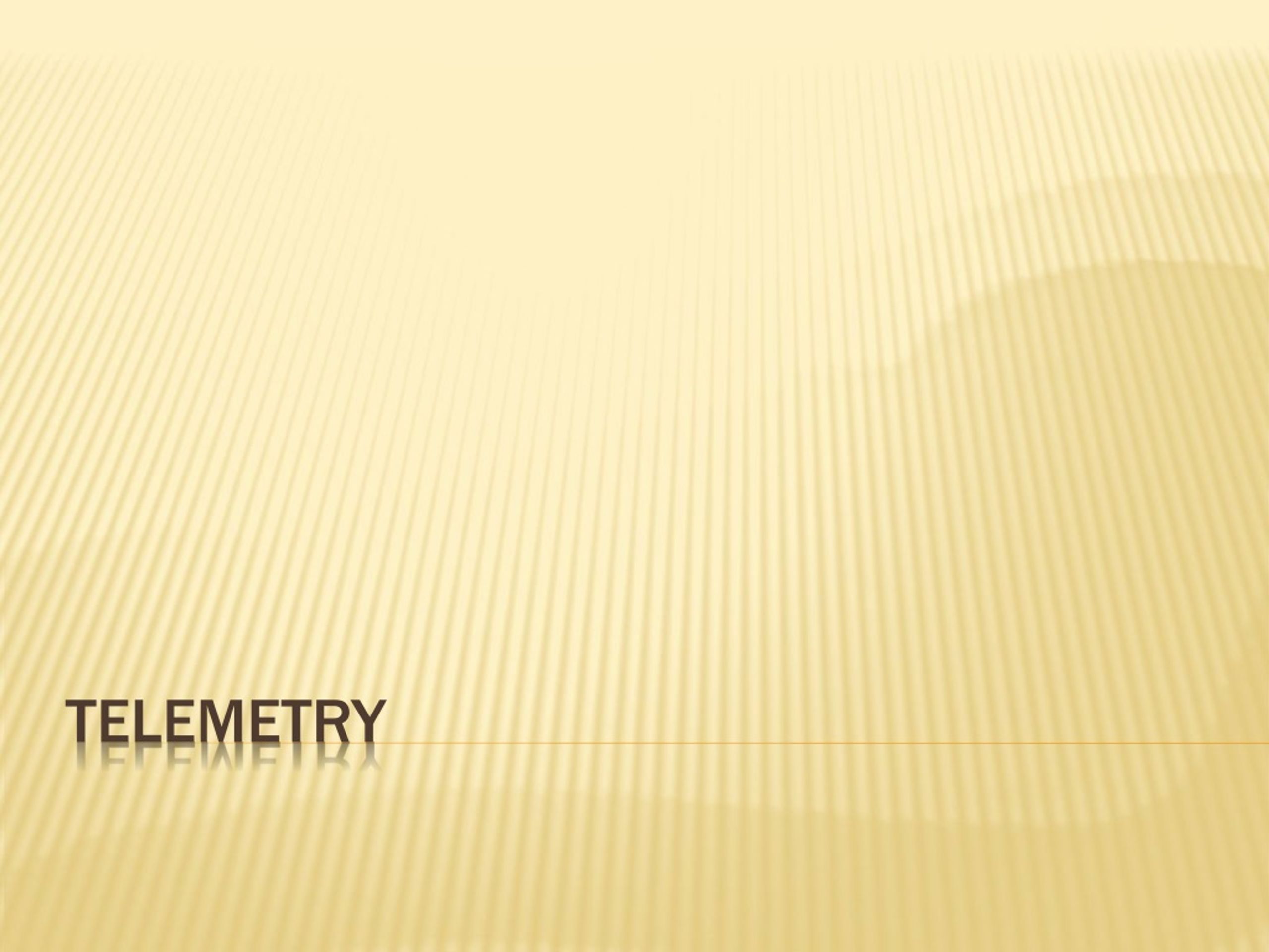 Telemetry - slide 1