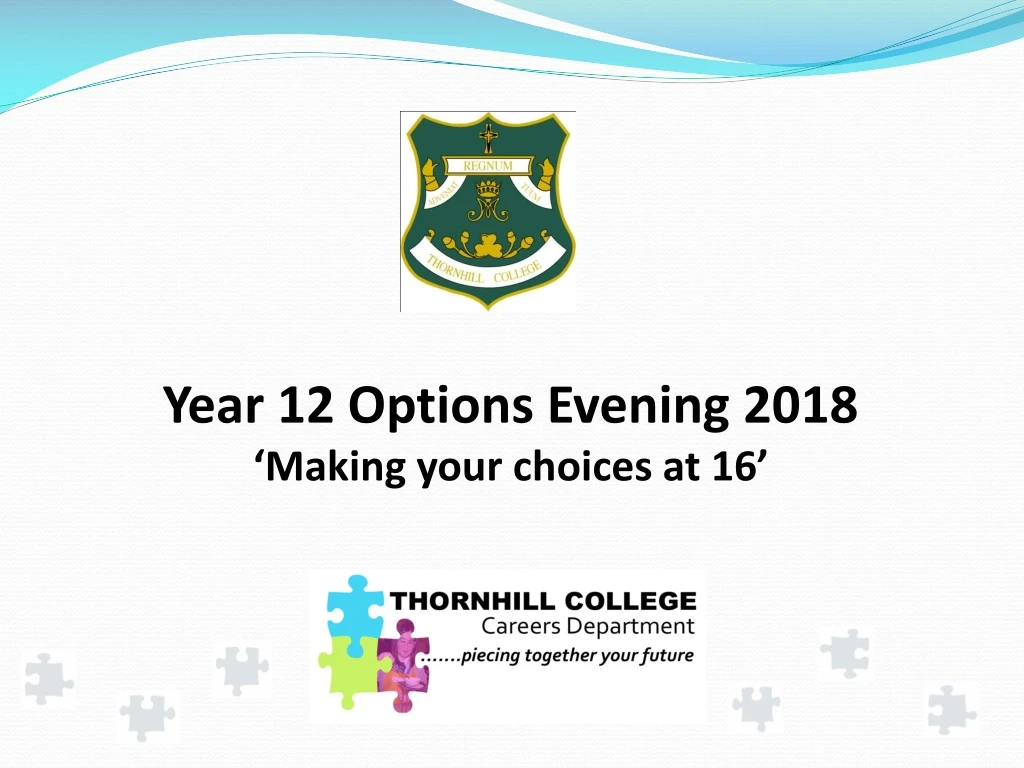 year 12 options evening 2018 making your choices