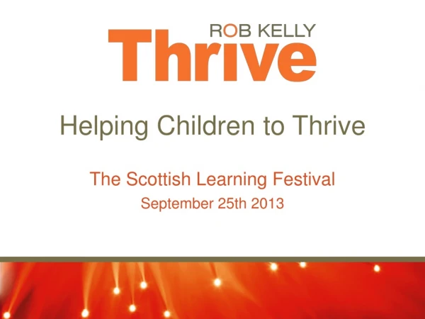 The Scottish Learning Festival September 25th 2013