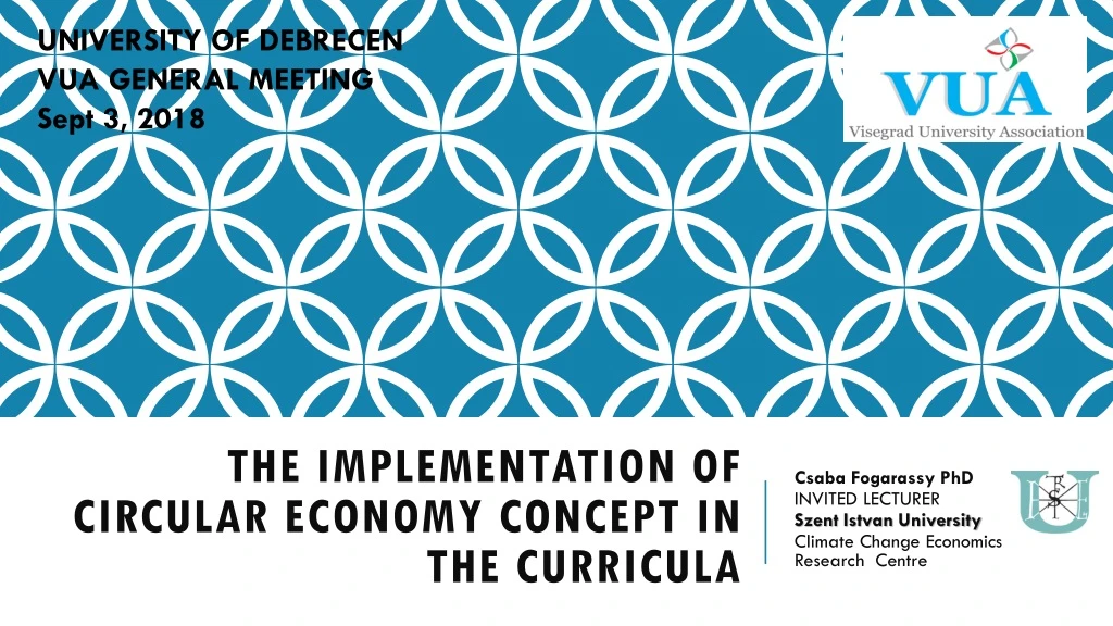 the implementation of circular economy concept in the curricula