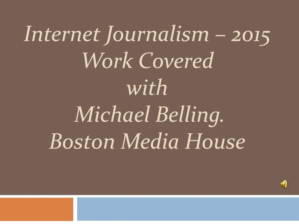 internet journalism 2015 work covered with