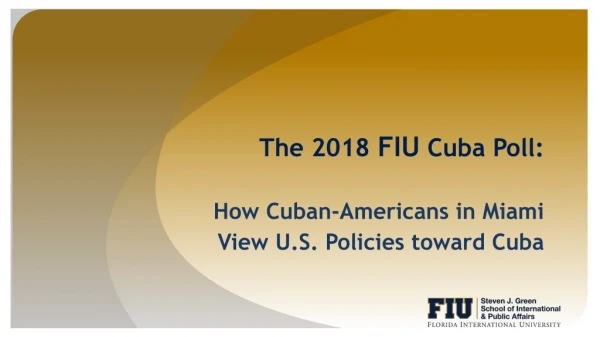 The 2018 FIU Cuba Poll: