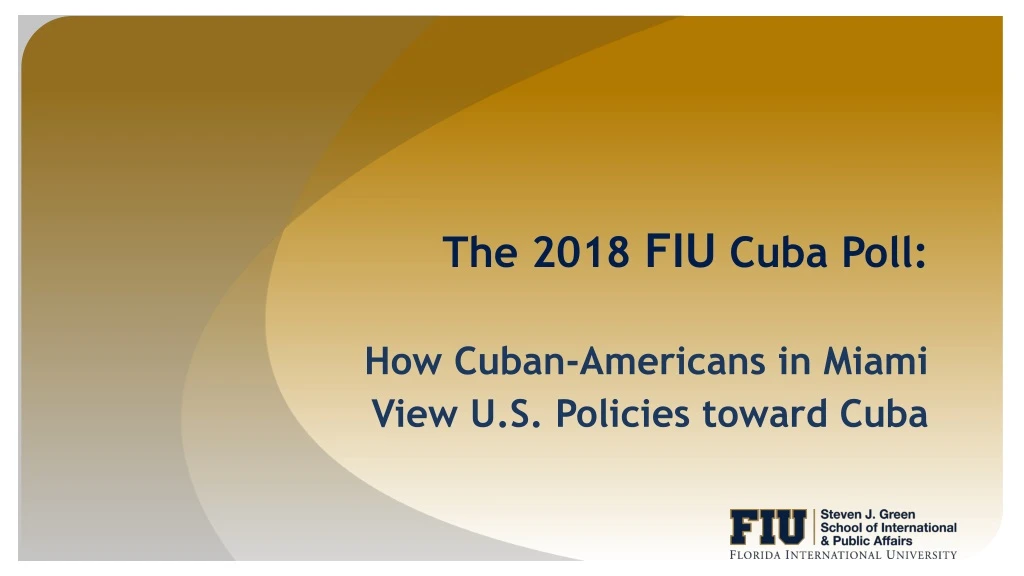 the 2018 fiu cuba poll