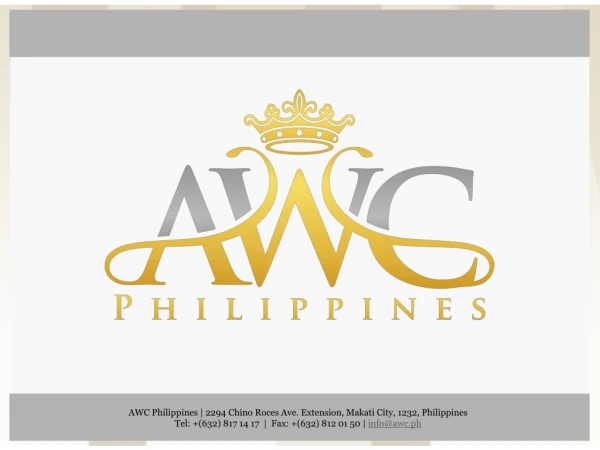 AWC Philippines | 2294 Chino Roces Ave. Extension, Makati City, 1232, Philippines