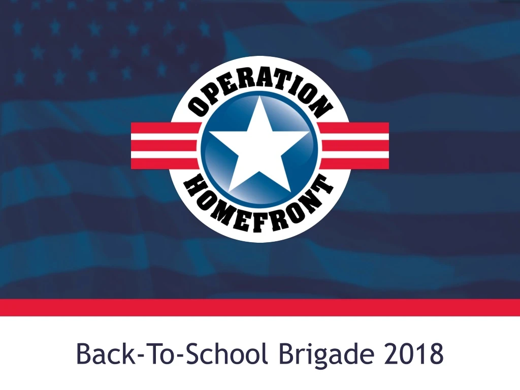 back to school brigade 2018