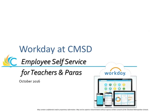 Workday at CMSD