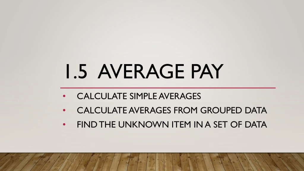 1 5 average pay