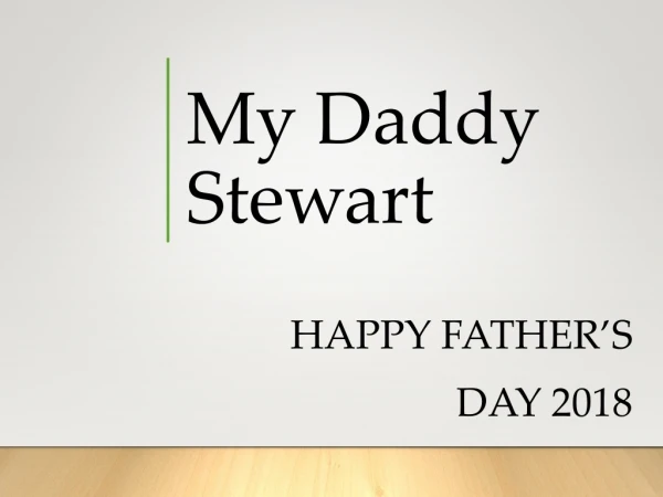 My Daddy Stewart