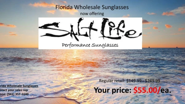 Florida Wholesale Sunglasses now offering